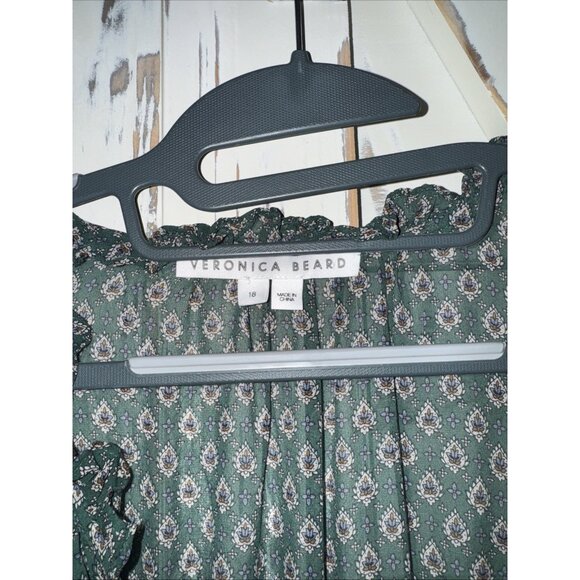 Veronica Beard Destiny print Paisley 100% silk dress W/ Slip. Size 18 MSRP $598 - Picture 8 of 12